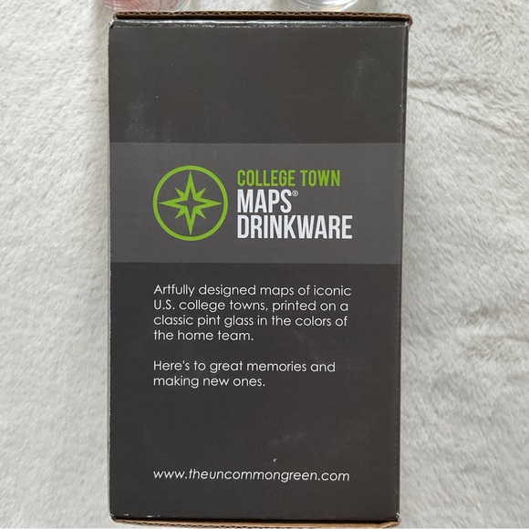 University of Miami Maps Drinkware Coral Gables Two 16 Oz. Pint Glasses - Picture 8 of 16